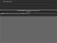Tablet Screenshot of mae-ge.org